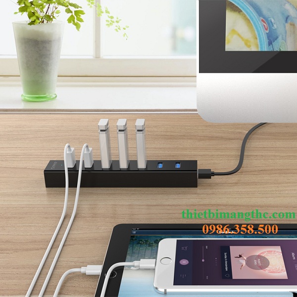 Hub USB 7 Cổng, Bộ chia USB 7 Cổng ORICO 3.0